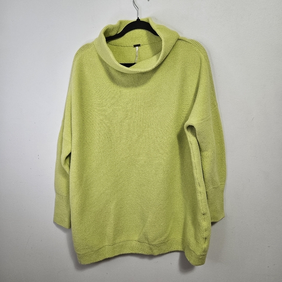 Free people ottoman slouchy tunic Sweater in celery green size L - Picture 5 of 10